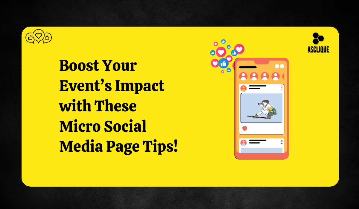 What is a Micro Social Media Page for the Event?