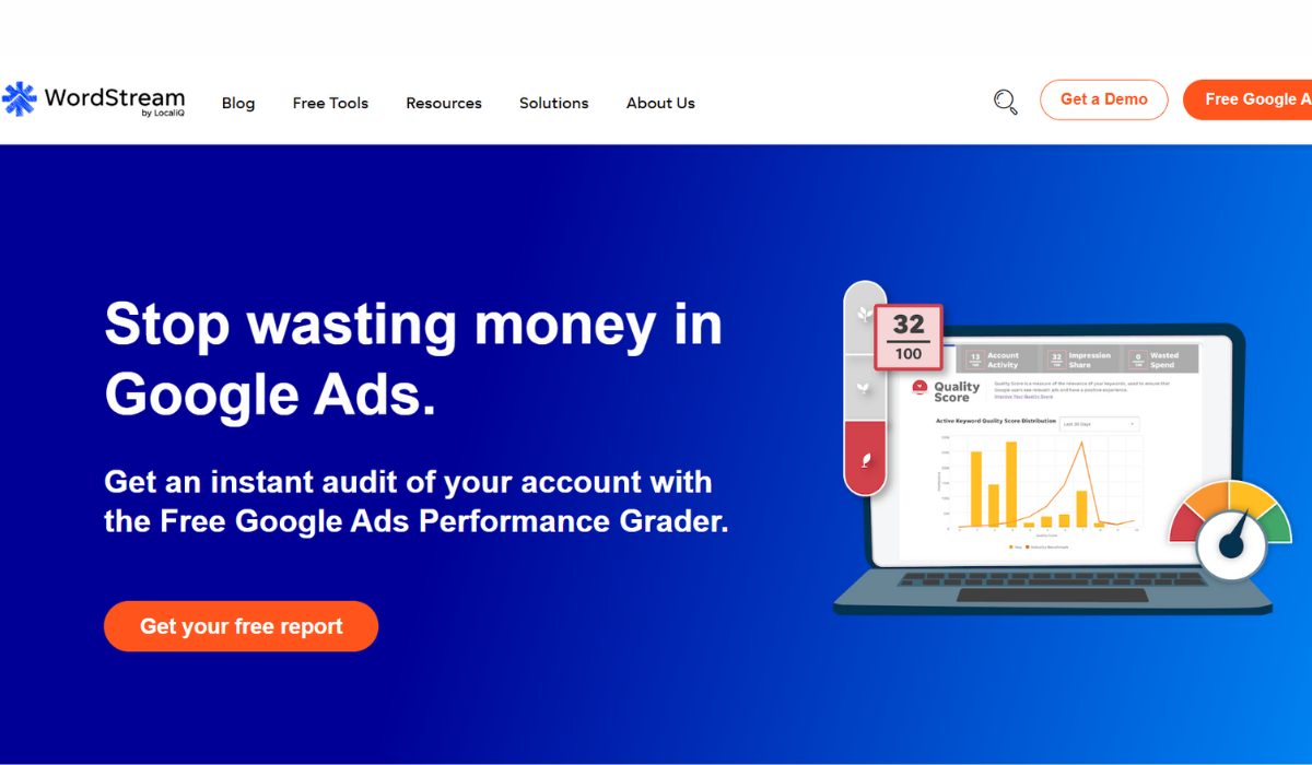 wordstream advisor google ads competitor analysis