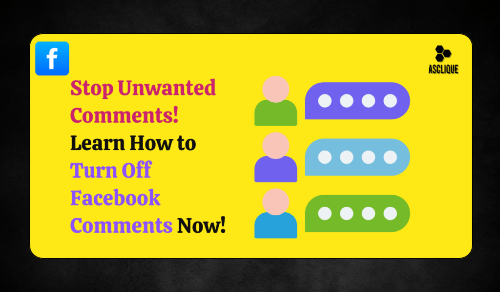 how to turn off comments on facebook post​