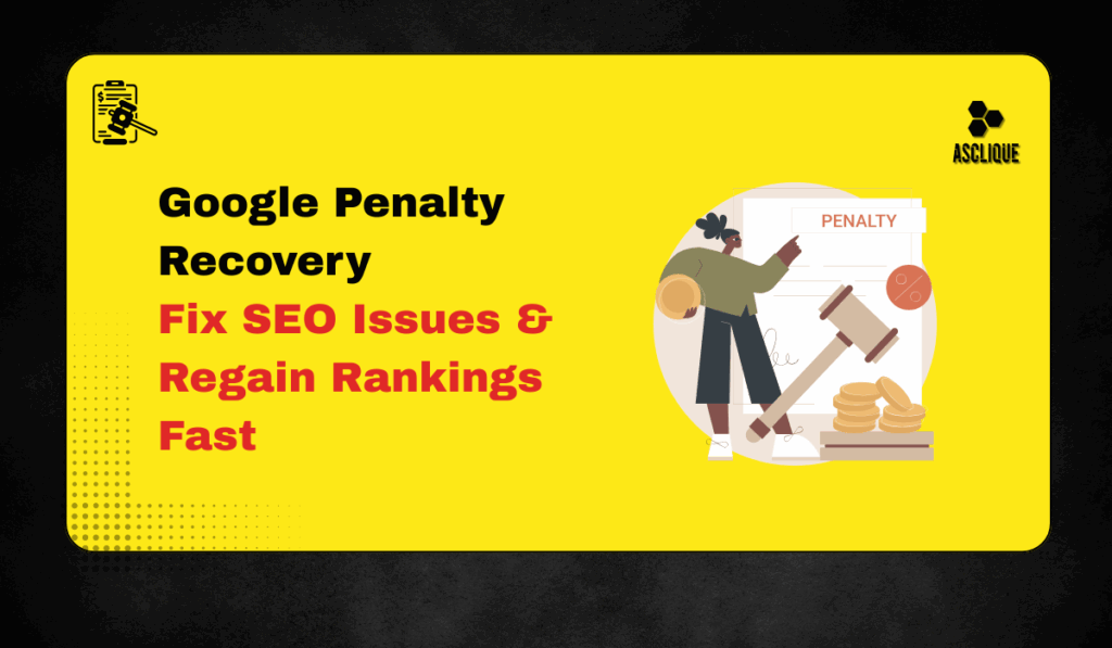 Google penalty recovery