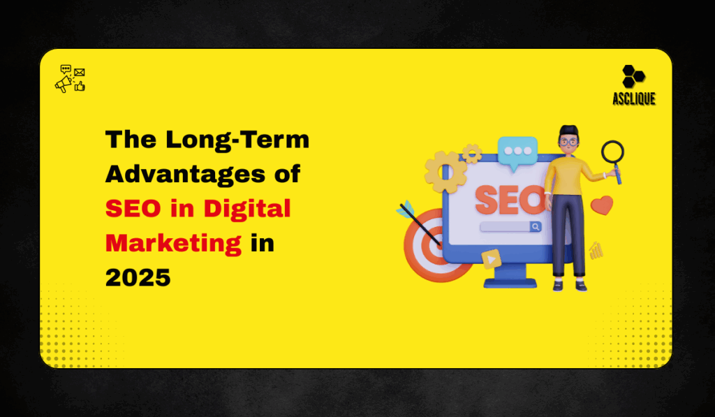 “Infographic showing the top advantages of SEO in digital marketing such as visibility, traffic, and credibility.”