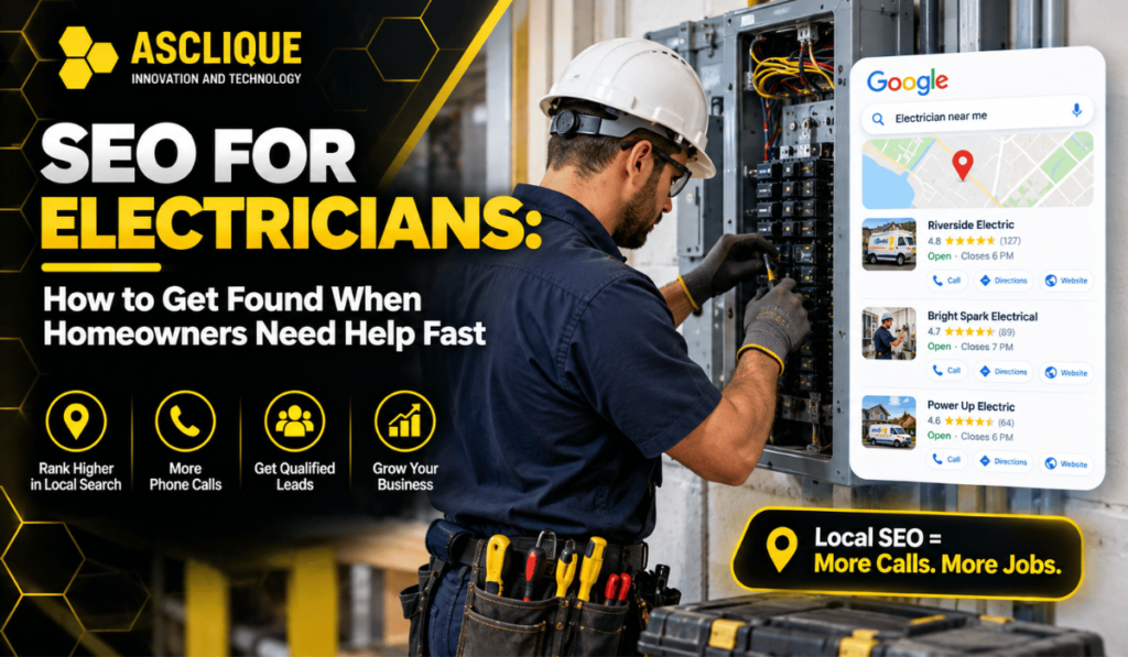 SEO for electricians — local search strategy to get more calls.