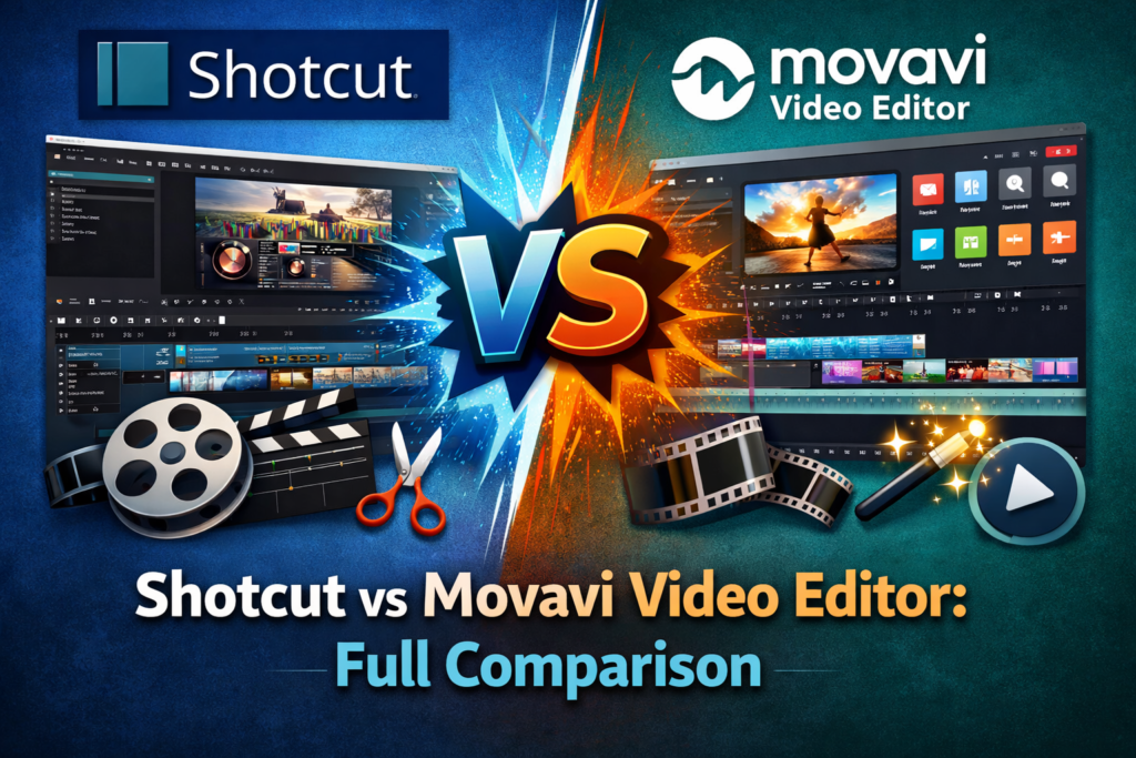 Shotcut vs Movavi Video Editor