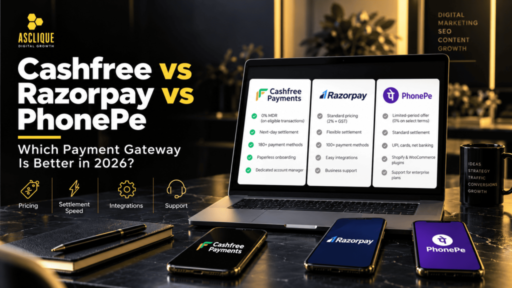 Cashfree vs Razorpay vs PhonePe