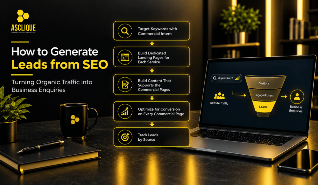 How to generate leads from SEO—turning organic traffic into qualified business inquiries.