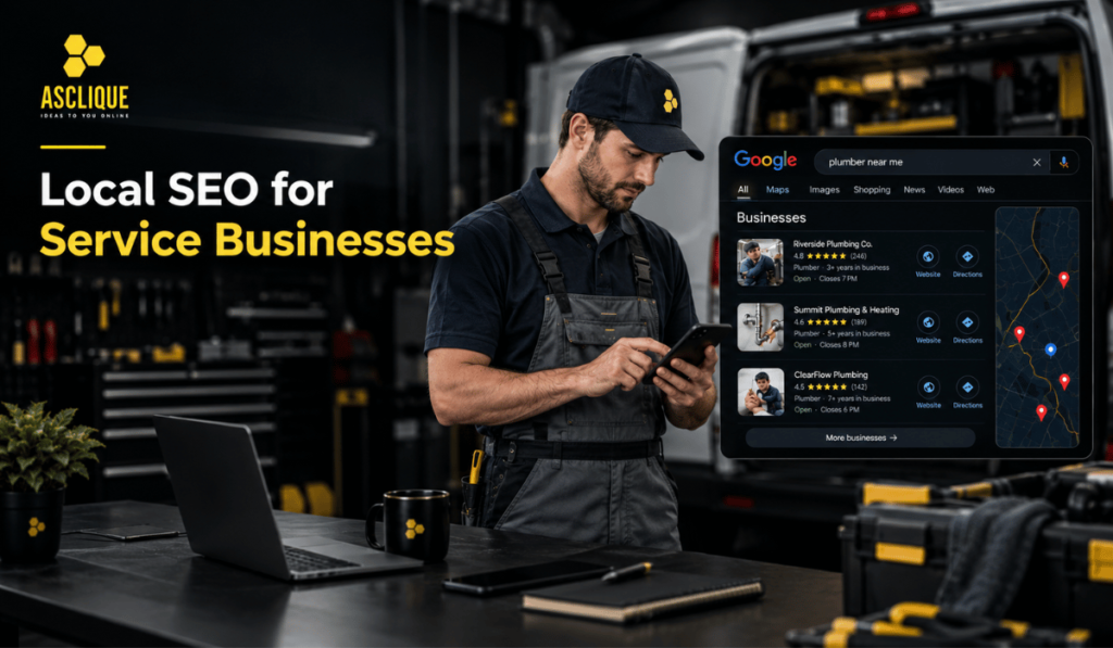 Local SEO for service businesses—complete guide to Google Business Profile, citations, and reviews for tradespeople.