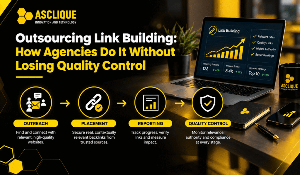 How agencies outsource link building while maintaining quality control.