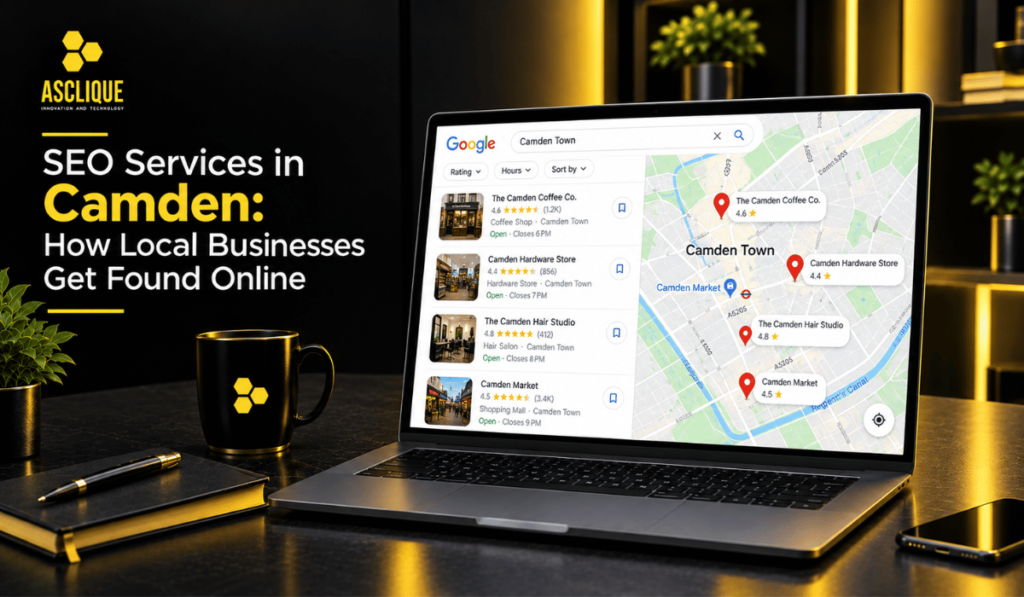 SEO services in Camden — how local businesses improve their Google visibility in Camden and North London.